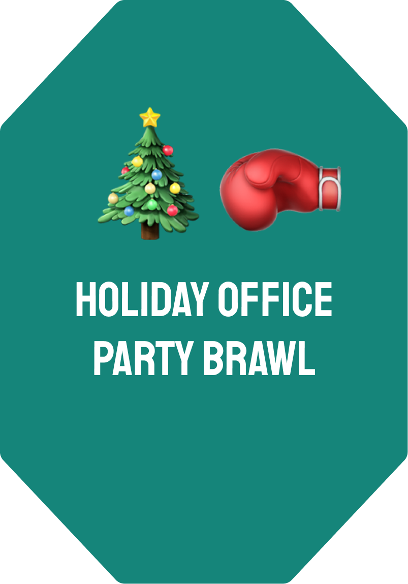 Holiday Office Party Brawl
